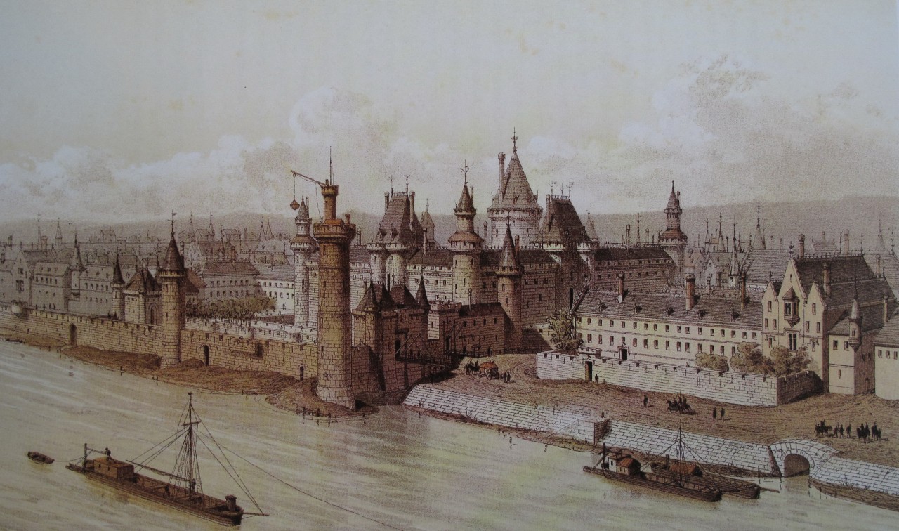 Луврский замок в конце XIV века. Позднейшая реконструкция