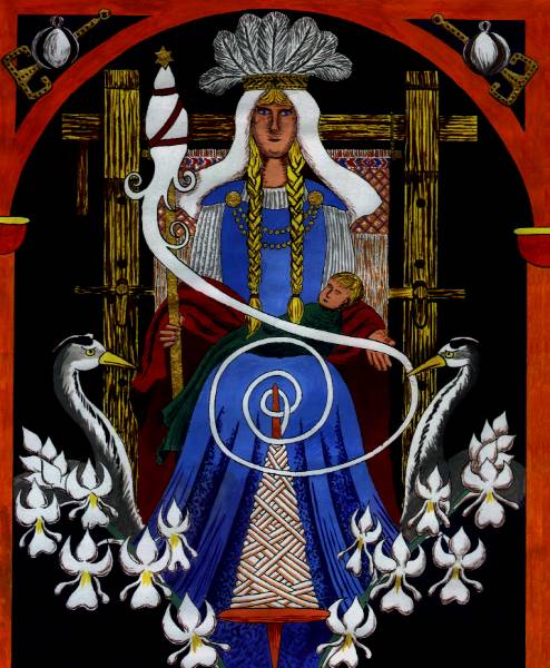Фригг - главная из богинь, супруга Одина