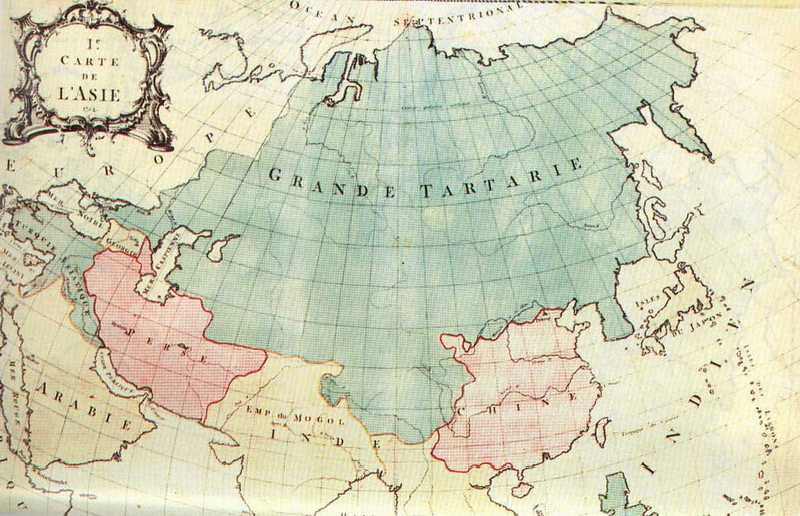 Карта 1754 года I-e Carte de l’Asie